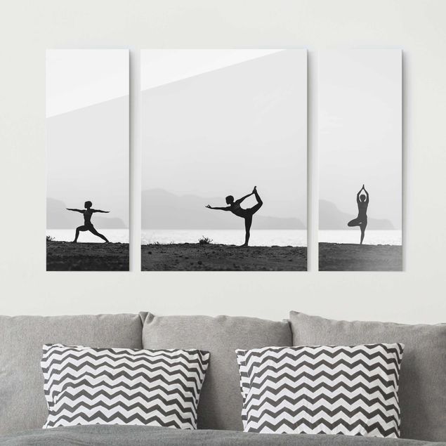 Tableaux paysage Trio de yoga
