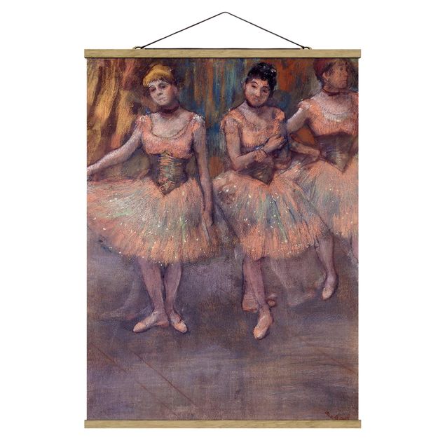 Tableau ballerine Edgar Degas - Trois danseuses avant l'exercice