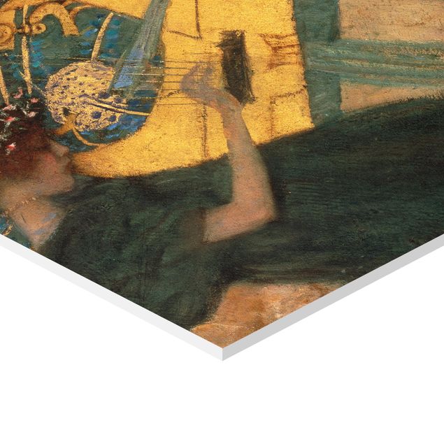 Tableau couleur vert Gustav Klimt - Musique