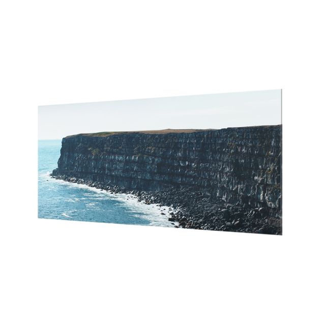 Fonds de hotte - Rocky Islandic Cliffs  - Format paysage 2:1