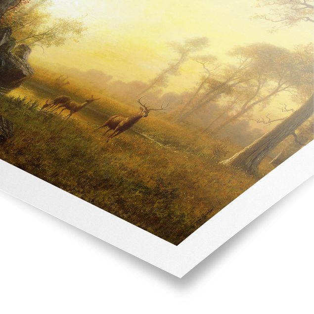 Tableaux Artistiques Albert Bierstadt - Lumière dans la forêt