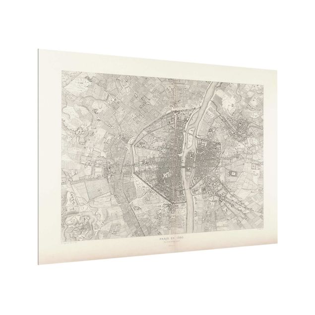 Tableaux de Andrea Haase Vintage Map Paris