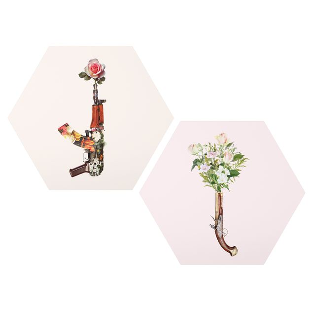Tableaux florals Pistolets avec Bouquet