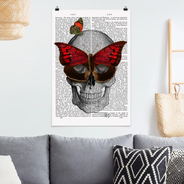 Décorations cuisine Scary Reading - Masque de papillon
