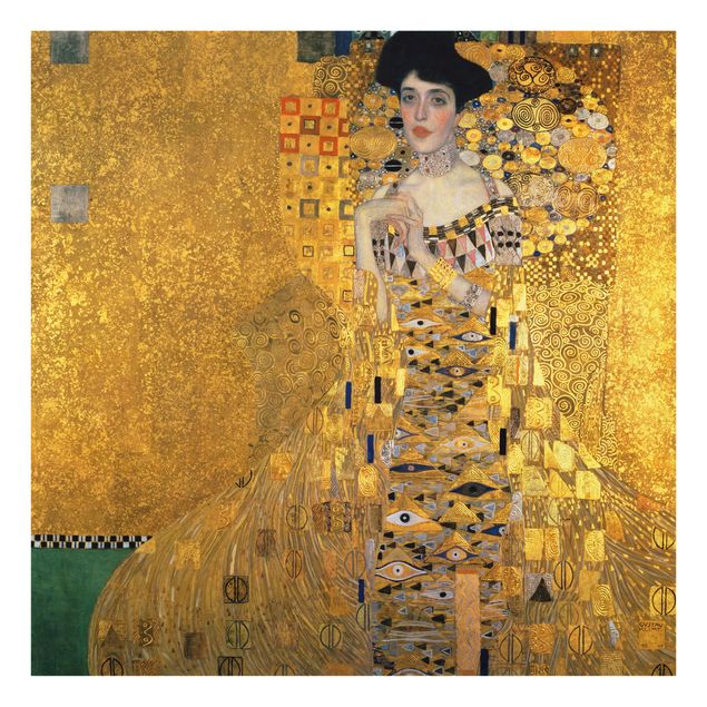 Fond de hotte verre Gustav Klimt - Portrait d'Adele Bloch-Bauer I