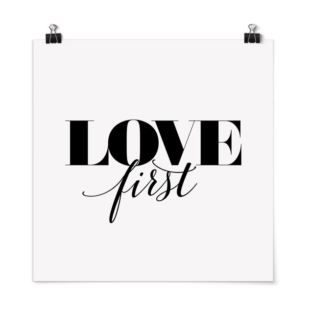 Tableau romantique amour Love First