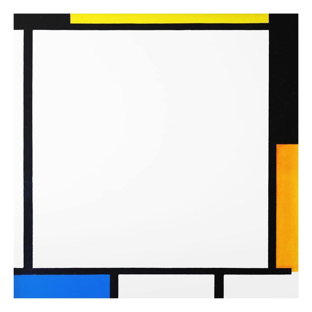 Fond de hotte verre Piet Mondrian - Composition II
