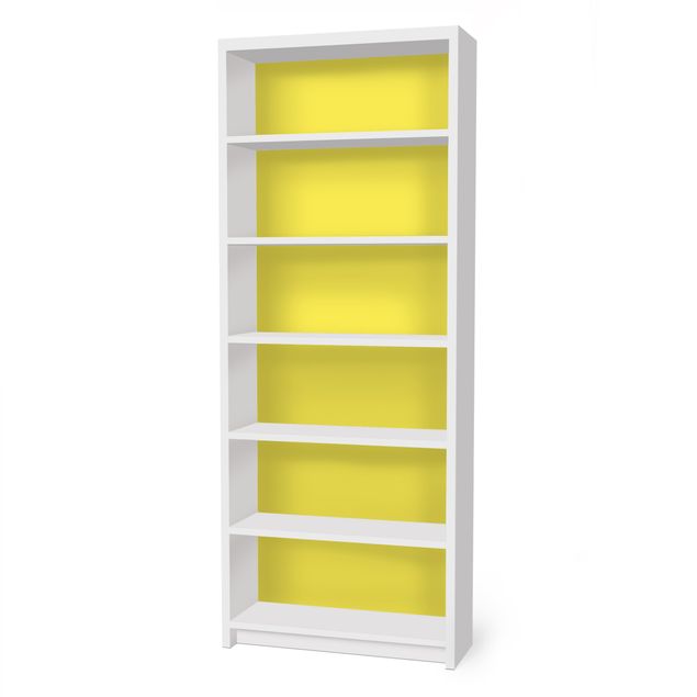Papier adhésif pour meuble IKEA - Billy bibliothèque - Colour Lemon Yellow