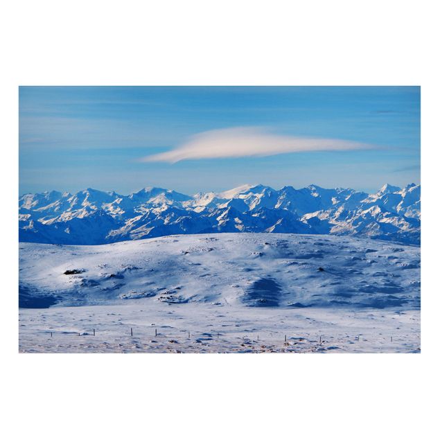 Tableau paysage Paysage de montagne enneigé