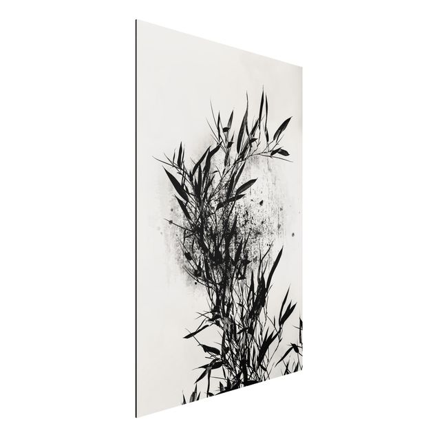 Déco mur cuisine Monde végétal graphique - Bambou noir