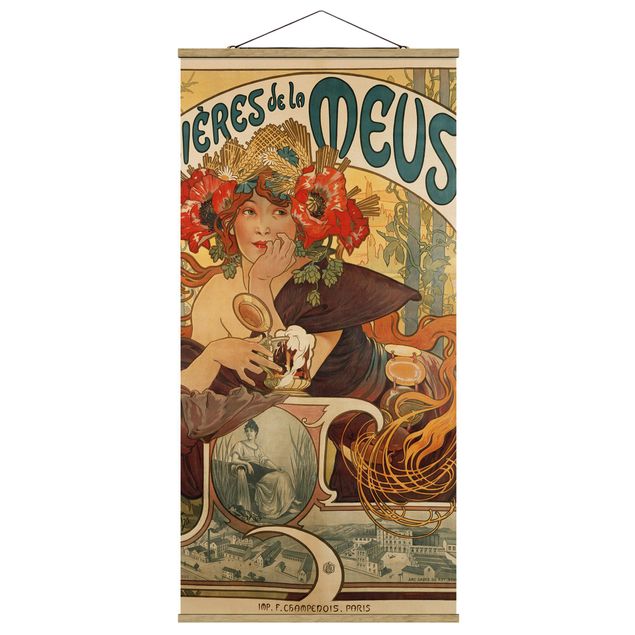 Tableaux Artistiques Alfons Mucha - Affiche pour la bière La Meuse