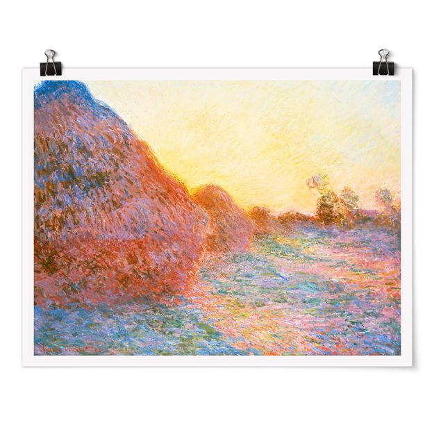 Tableau artistique Claude Monet - Botte de foin au soleil