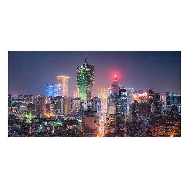 Tableaux Asie Nuit illuminée à Macao
