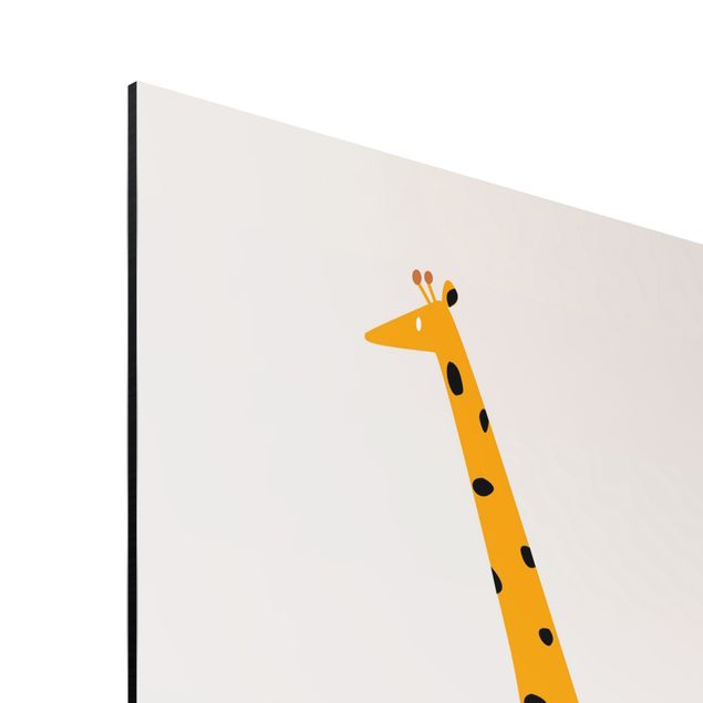 Tableau afrique Girafe jaune