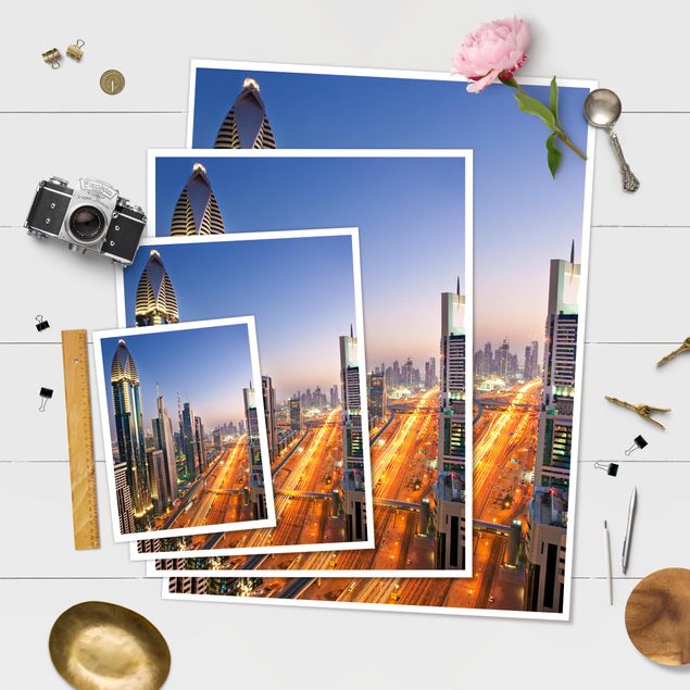 Poster architecture & skyline - Dubai