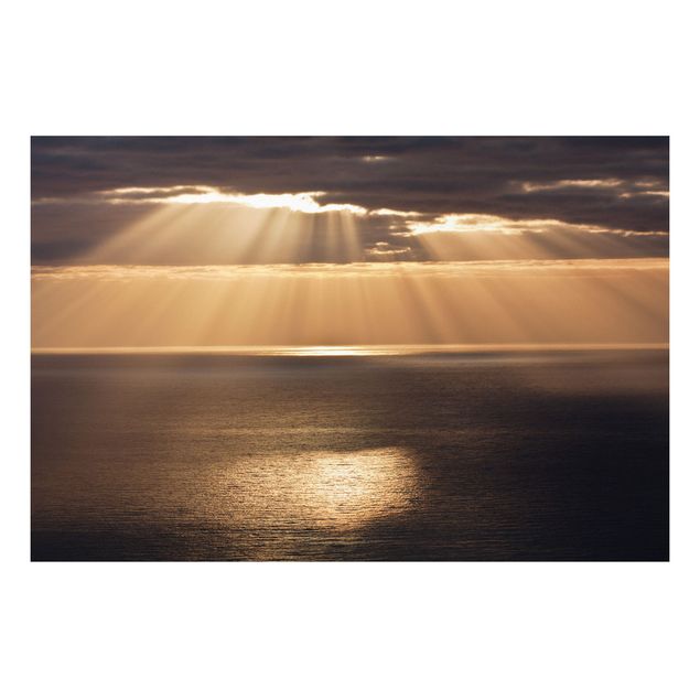 Tableau paysage Rayons de soleil sur l'océan