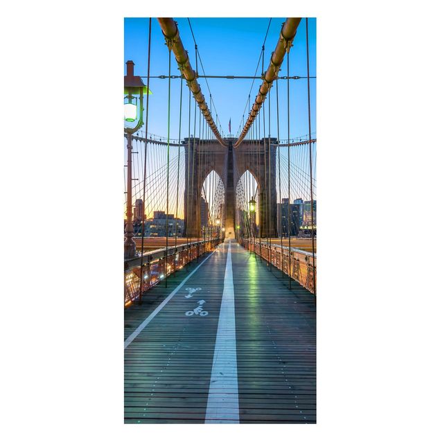 Tableau New York Aube sur le pont de Brooklyn