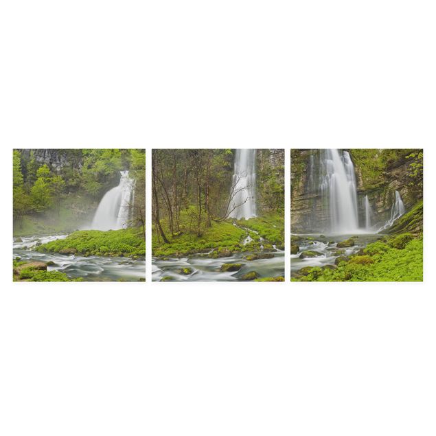 Toile paysage Waterfalls Cascade De Flumen