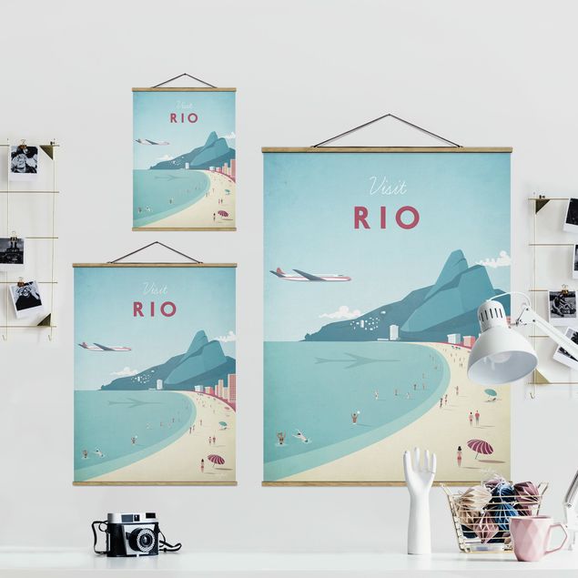 Tableau vintage Poster de voyage - Rio De Janeiro