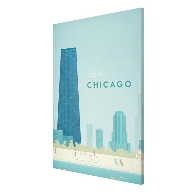 Tableau ville Poster de voyage - Chicago
