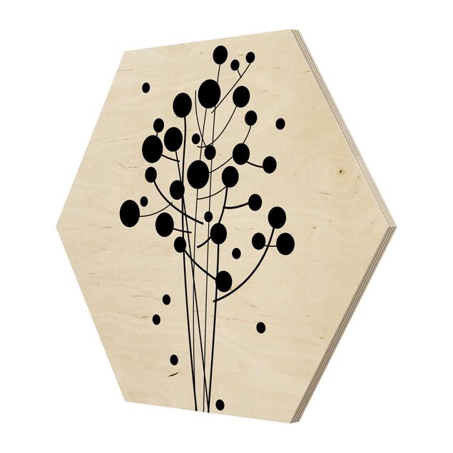 Hexagone en bois - No.SF679 Artflower