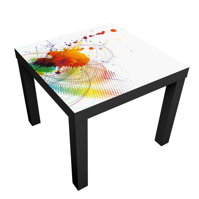 Papier adhésif pour meuble IKEA - Lack table d'appoint - Rainbow Background