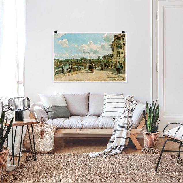Tableau impressionniste Camille Pissarro - Vue de Pontoise