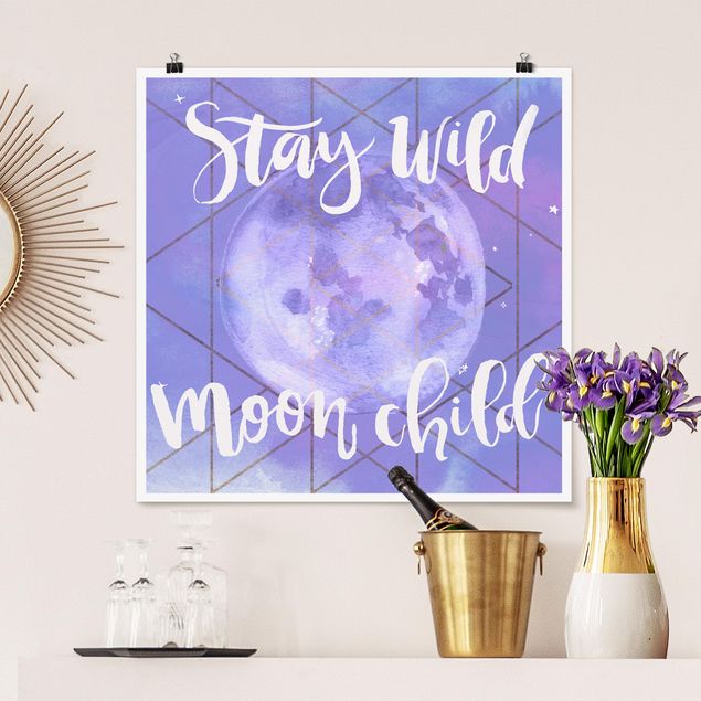 Tableaux modernes Moon Child - Stay Wild