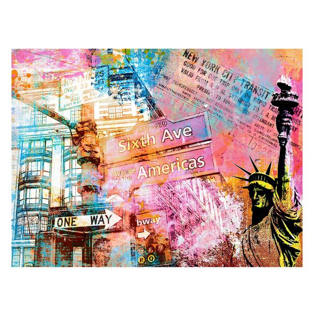 Tableaux New York Collage de la Sixième Avenue de New York