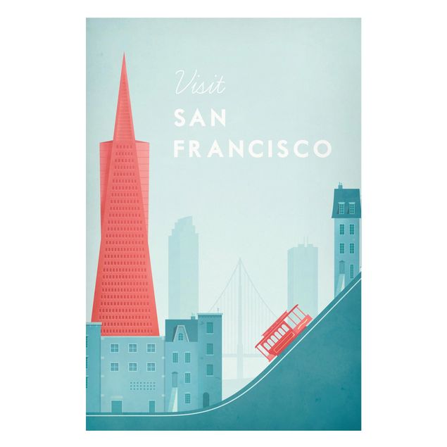 Tableau style vintage Poster de voyage - San Francisco