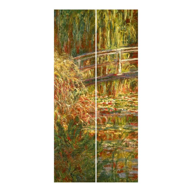 Tableaux Artistiques Claude Monet - Étang de nénuphars et pont japonais (Harmonie en rose)