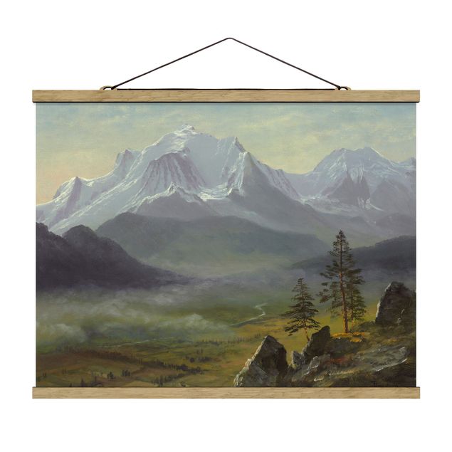 Tableau montagne Albert Bierstadt - Mont Blanc