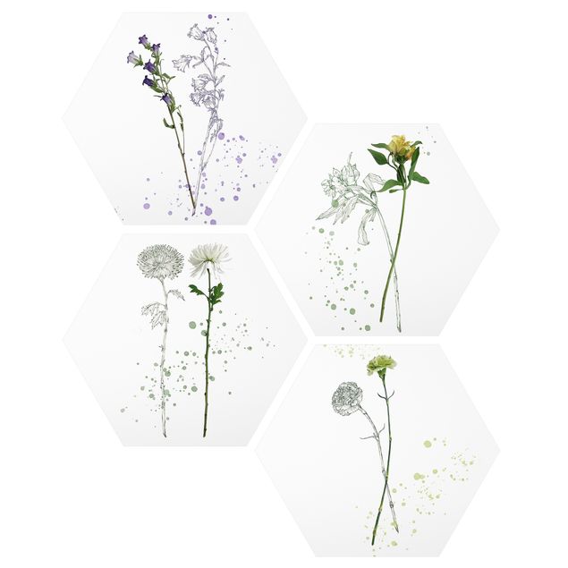 Tableau floral Botanique à l'aquarelle I