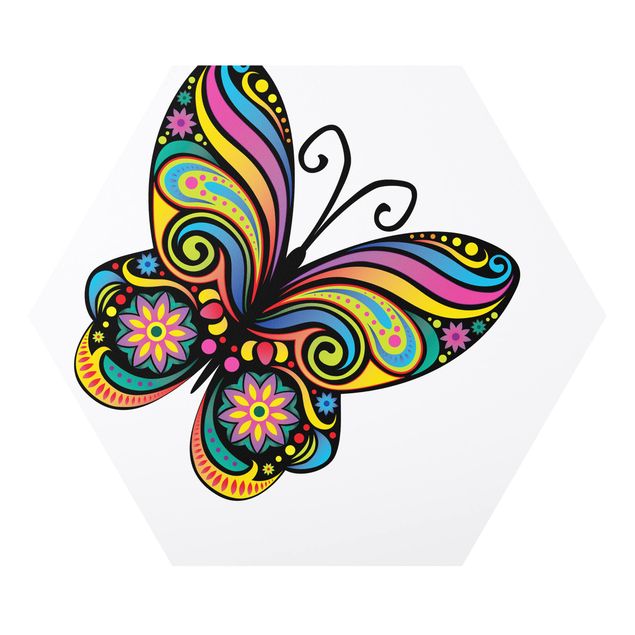 Tableau zen No.BP22 Mandala Papillon