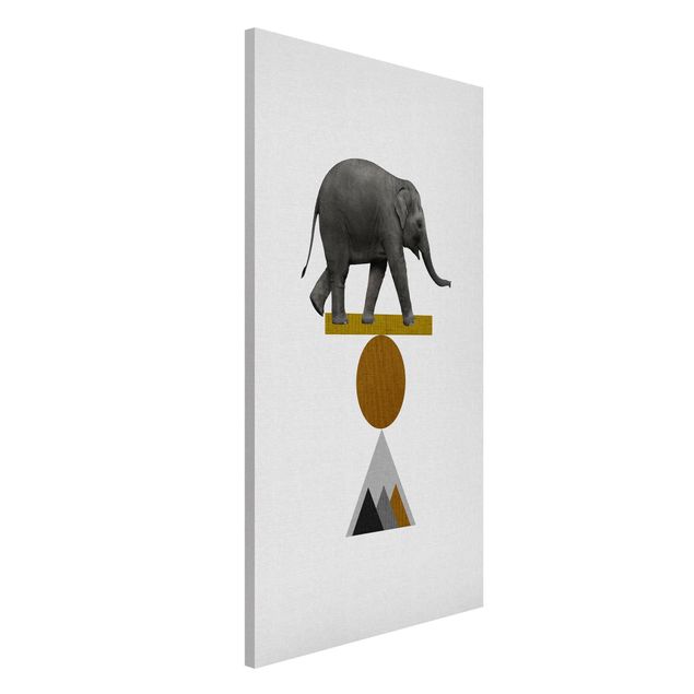 Déco murale cuisine Éléphant Art de l'équilibre