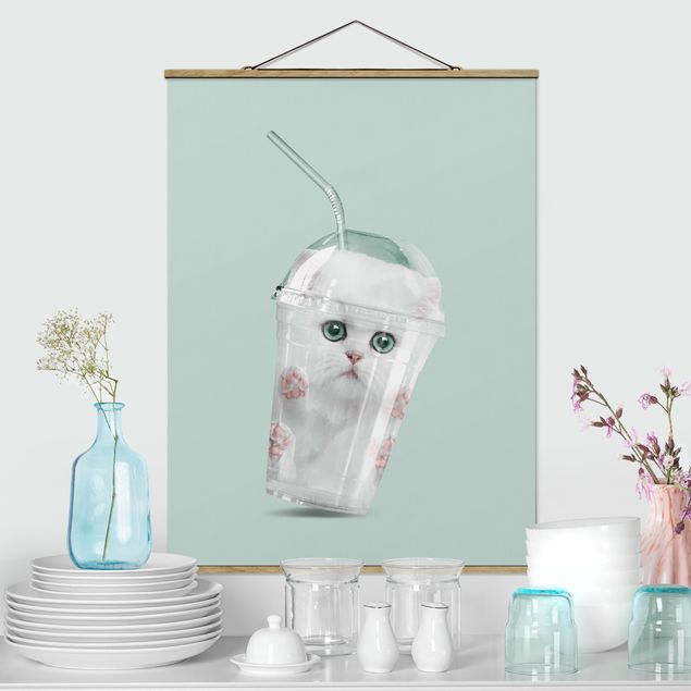 Déco mur cuisine Chat - Shake With Cat