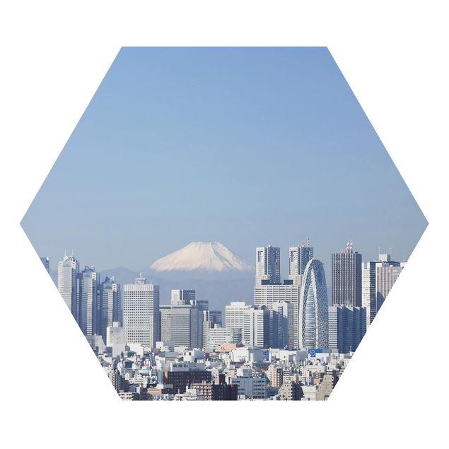 Tableaux moderne Tokyo devant le Fuji