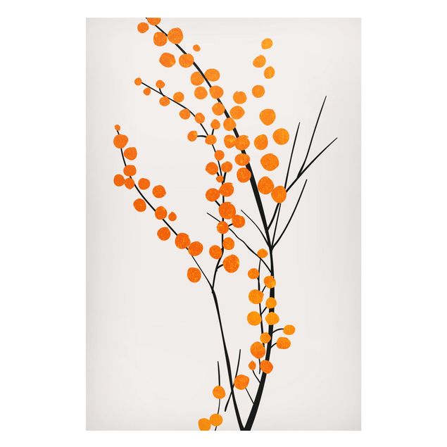 Tableau poissons Monde végétal graphique - Baies Orange