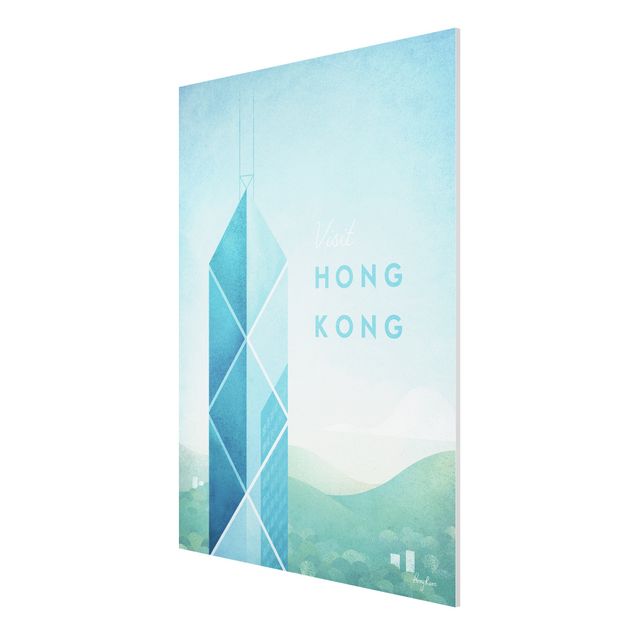 Tableaux vintage Poster de voyage - Hong Kong
