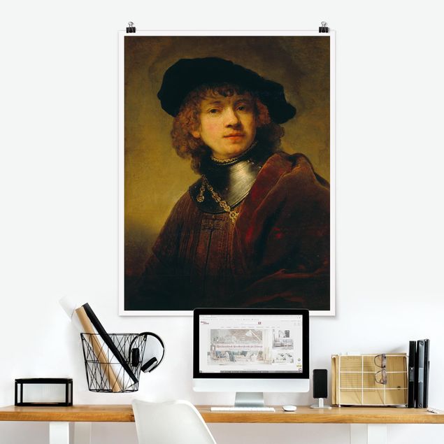 Déco murale cuisine Rembrandt van Rijn - Autoportrait