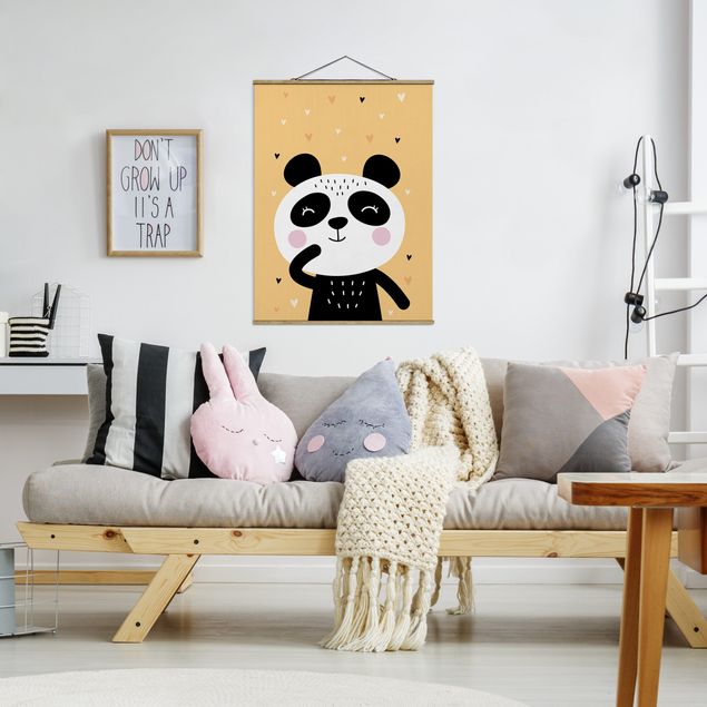 Tableaux modernes Le Panda le plus heureux