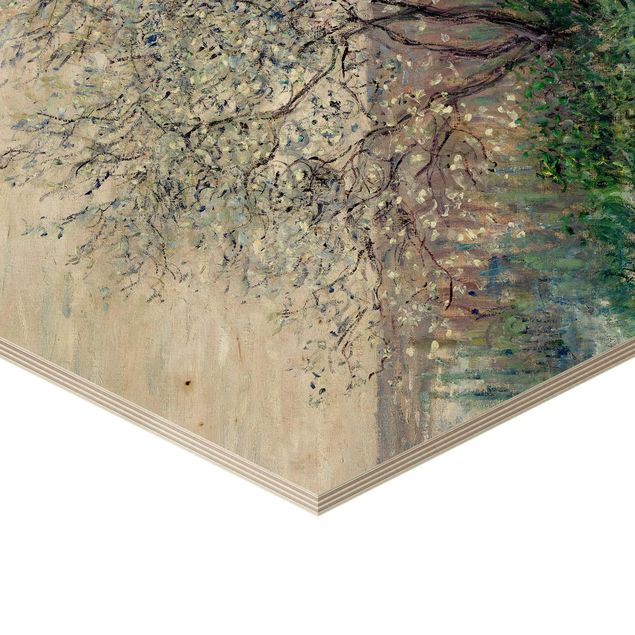 Tableaux en bois Claude Monet - Le printemps à Vétheuil