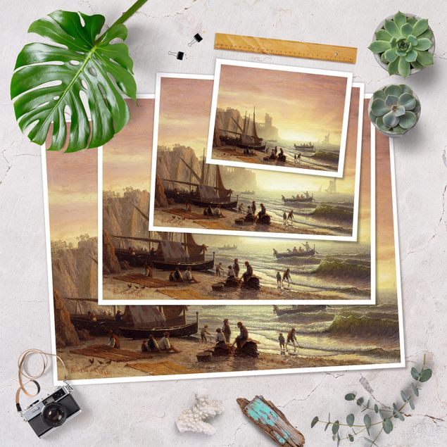 Tableau moderne Albert Bierstadt - La flotte de pêche