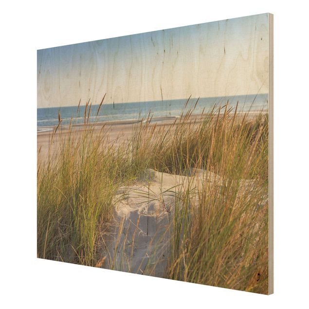 Tableaux en bois avec plage & mer Plage Dune A La Mer