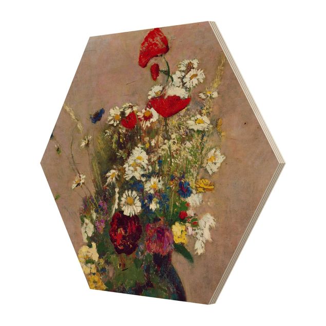 Reproductions tableaux Odilon Redon - Vase à fleurs avec des coquelicots