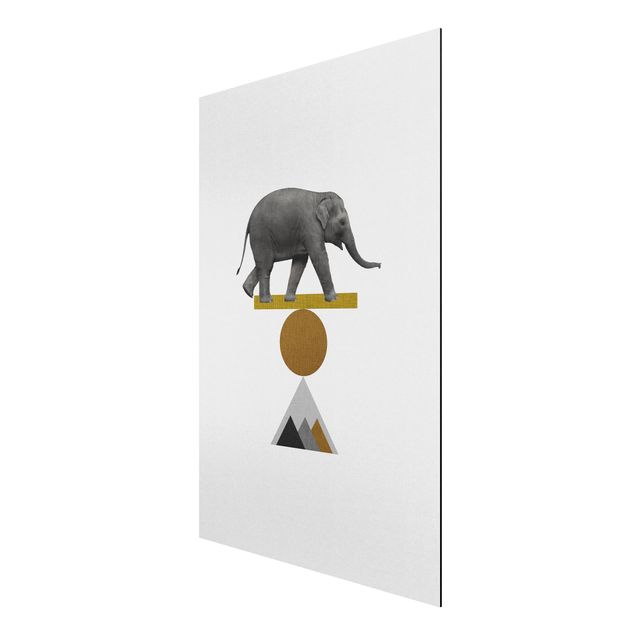 Tableaux modernes Éléphant Art de l'équilibre