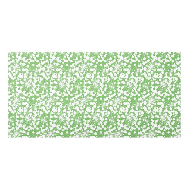 Fonds de hotte - Natural Pattern Dandelion With Dots In Front Of Green - Format paysage 2:1