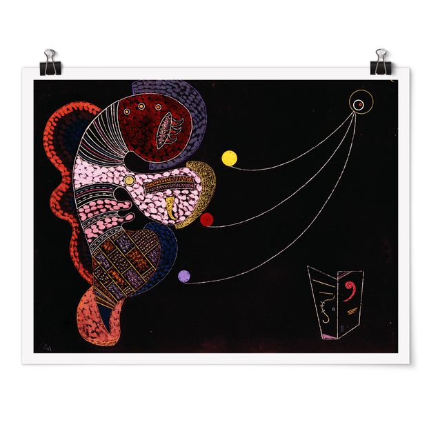 Tableau moderne Wassily Kandinsky - Le gros et le maigre