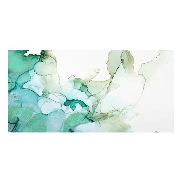 Fonds de hotte - Emerald-Coloured Storm II - Format paysage 2:1