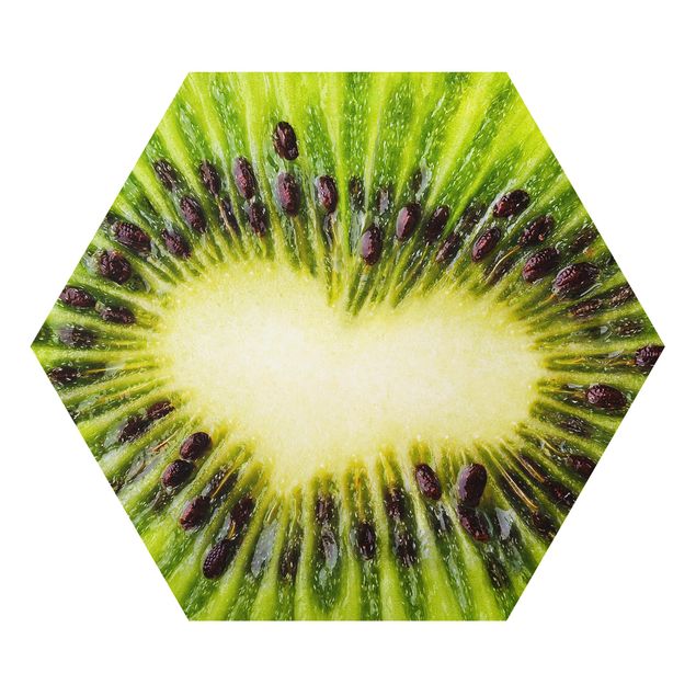 Tableaux muraux cœur de kiwi